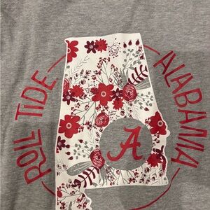 Champion Gray and Red Alabama Tee